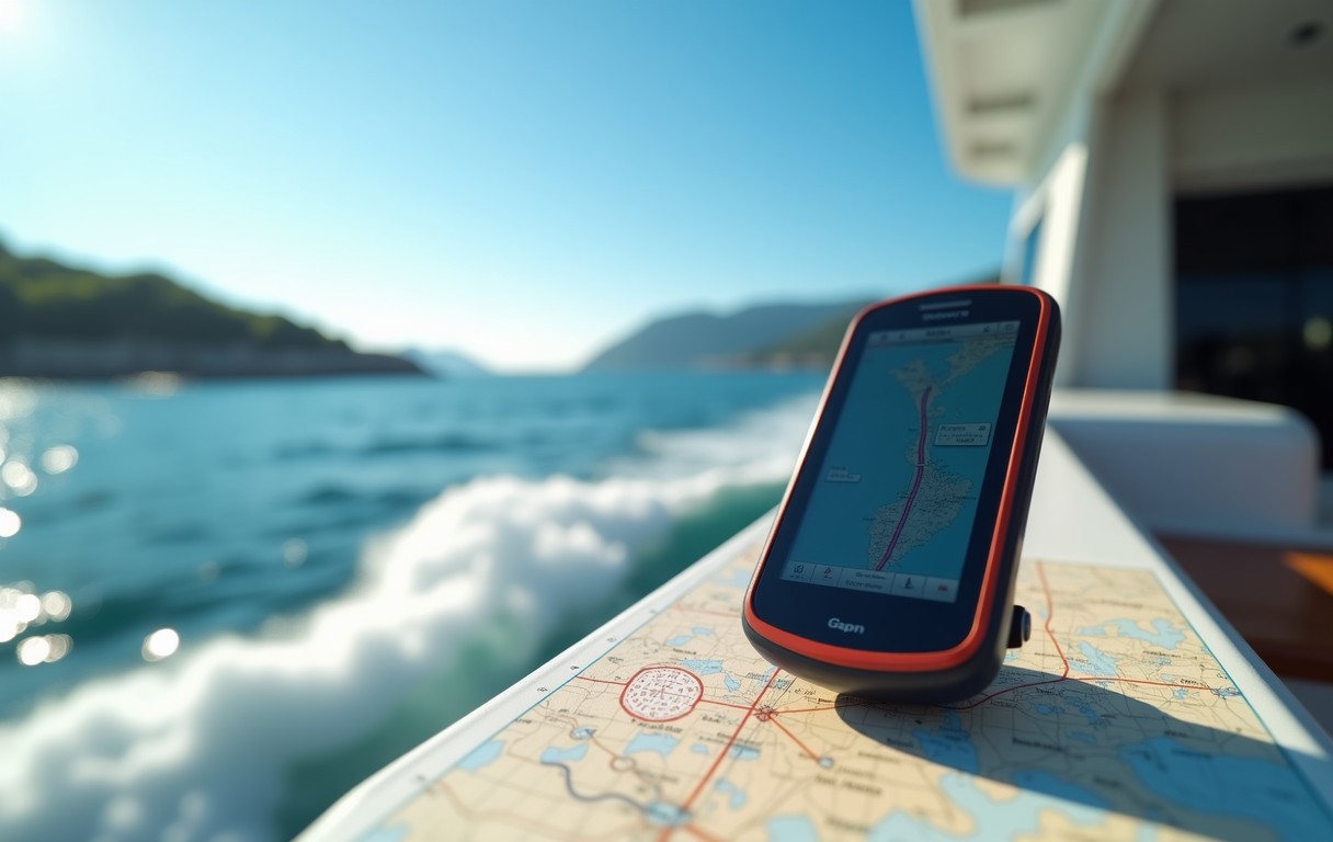 Uso de GPS em rotas marítimas
