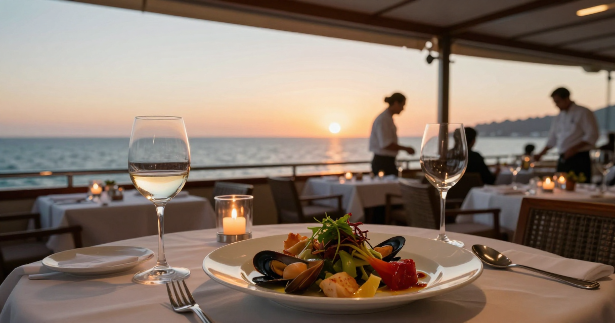 Planejamento de viagens em grupo de iate — Experiências Gastronômicas a Bordo